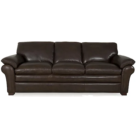 Contemporary Sofa with Pillow Top Arms